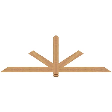 Ekena Millwork Kennewick Timber Gable Bracket, Western Red Cedar, 72"W x 24"H x 1 1/2"D x 3 1/2"F, 8/12 Pitch GBW072X24X0204KEN00SWR